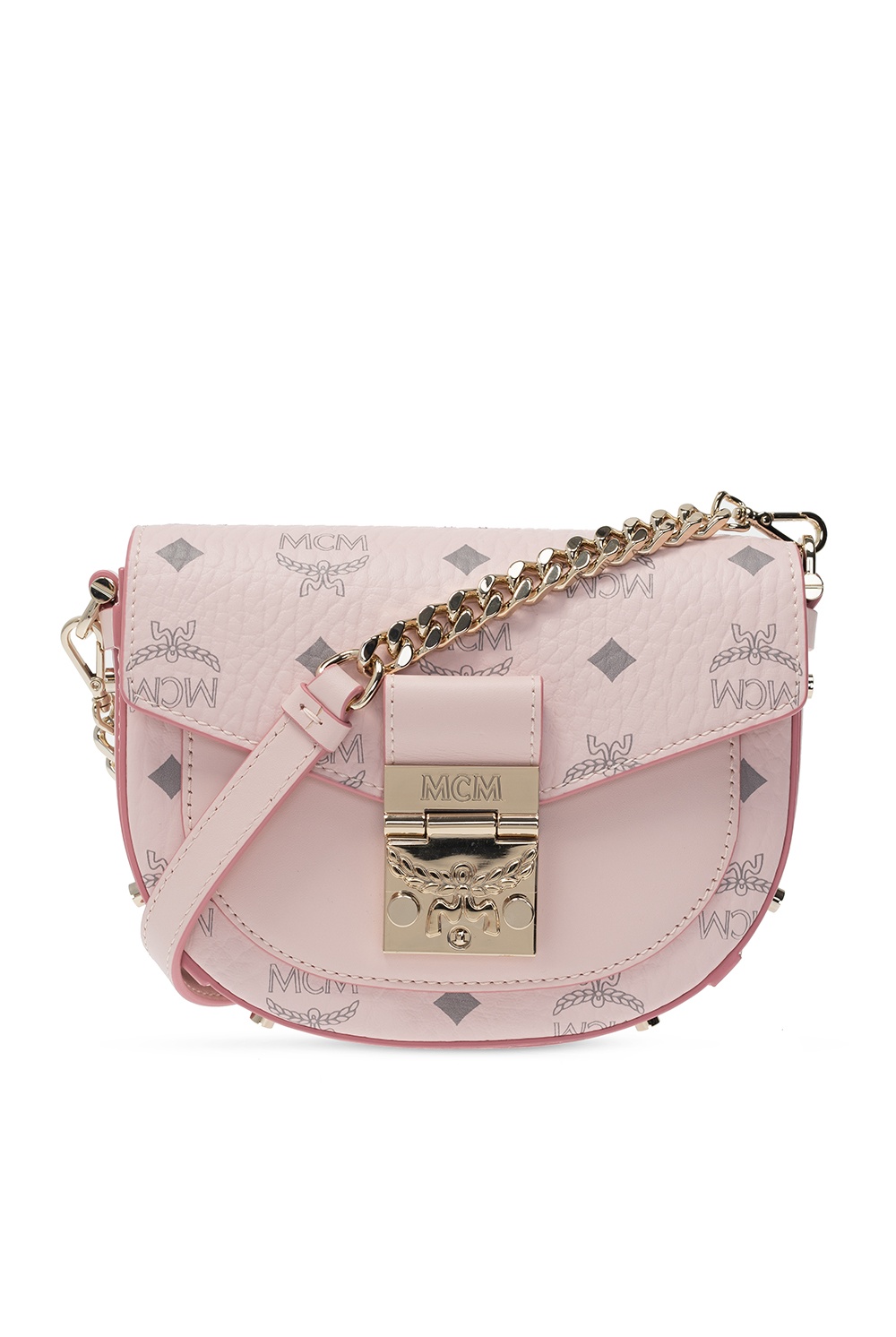 Mcm pink hot sale sling bag